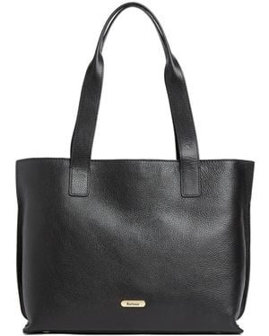 Barbour Solid Color Handbag - Black