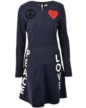 Moschino Logo Dress - Blue
