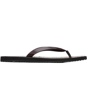 The Row Open-Toed Slippers - White