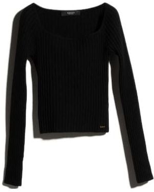 Gucci Soft Rib Wool Cashmere Top With Tag - Black
