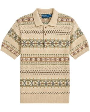 Polo Ralph Lauren Linen Short-Sleeve Polo Shirt - Natural