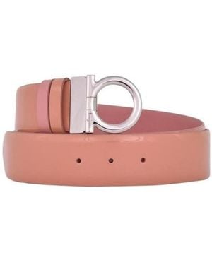 Ferragamo Logo Buckle Belt - Pink