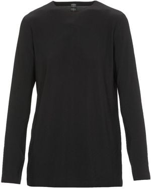 Norma Kamali Long-Sleeve Top - Black