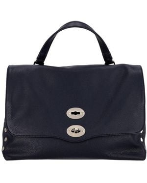 Zanellato Postina Daily Twist-Lock Medium Tote Bag - Blue