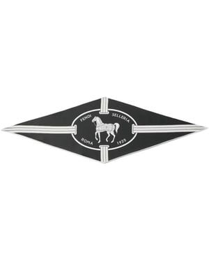 Fendi Printed Silk Foulard - White