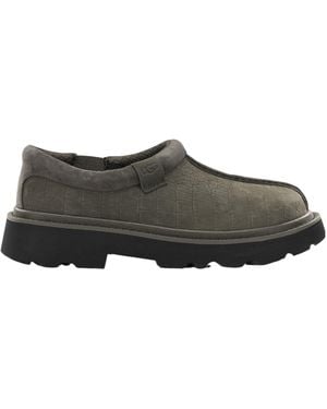 UGG Tasman Lug Embossed Moccasins - Grey