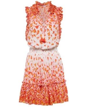 Poupette Triny Printed Minidress - Red
