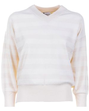 Marella Long Sleeve Sweatshirt - White