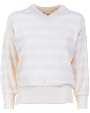 Marella Long Sleeve Sweatshirt - White