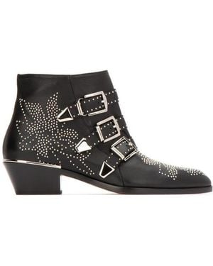 Chloé Chloé Susanna Embellished Boots - Black