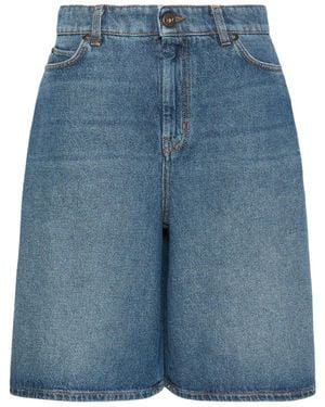 Weekend by Maxmara Denim Bermuda Shorts - Blue