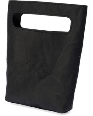 Y-3 Logo-Print Crossbody Bag - Black