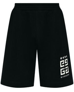 Givenchy Logo Printed Shorts - Black