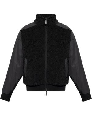 DSquared² Zip-Up Fleece Jacket - Black