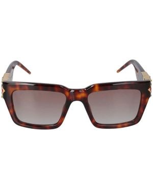 CASABLANCA Geometric Frame Sunglasses - Brown