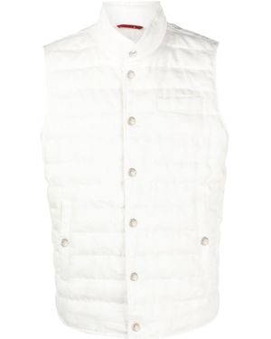 Brunello Cucinelli Sleeveless Down Jacket - White