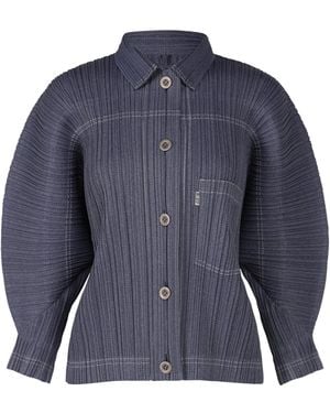 Pleats Please Issey Miyake Cotton Denim - Blue