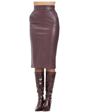 Elisabetta Franchi Zipper Skirt - Purple