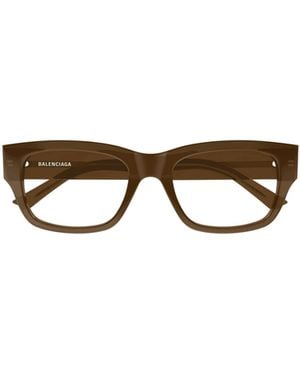 Balenciaga Eyewear Rectangular Frame Glasses - Multicolour