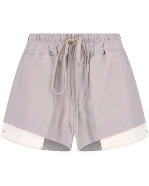 Rick Owens Fog Elasticated Waistband Shorts - Grey