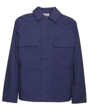 K-Way Three-Layers Poplin Jacket - Blue