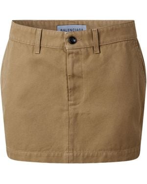 Balenciaga Coloured Mini Skirt - Natural
