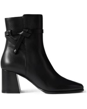 Jimmy Choo Leather Ankle Boots - Black
