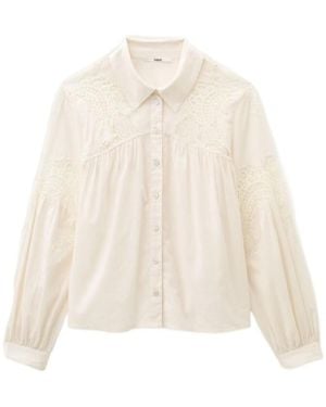 Ba&sh Roseanne Chemise Dentelle - Natural