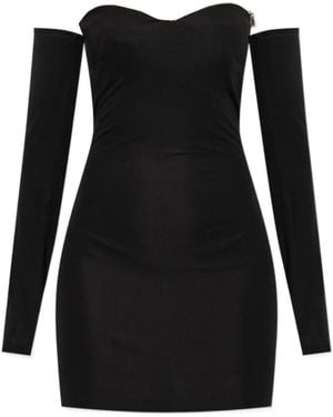 DSquared² Off-Shoulder Mini Dress - Black