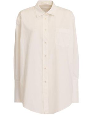 The Row Ment Cotton Long Shirt - White