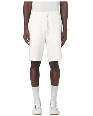 ARMANI EXCHANGE Bonded Stretch Bermuda Shorts - White