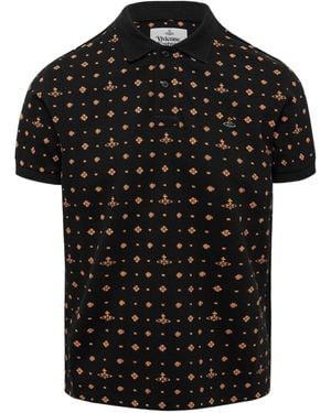Vivienne Westwood Jacquard Polo - Black