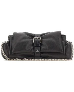 Vivienne Westwood Hazel Treasure Shoulder Bag - Black