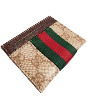 Gucci Web Detailed Card Case - Multicolour