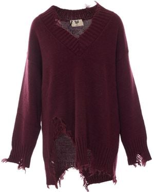 Aniye By V-Neck Sweater - Purple