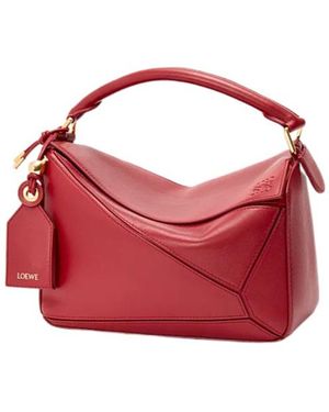 Loewe Small Featherlight Puzzle Bag - Red