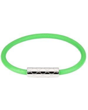Gucci Bracelet With Gg Detail - Green