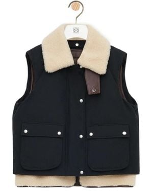 Loewe Puffer Vest - Black