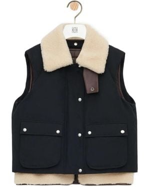 Loewe Puffer Vest - Black