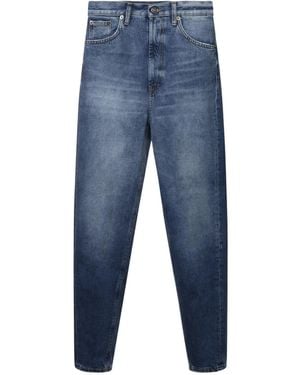 Dondup High-Waist Tapered Jeans - Blue