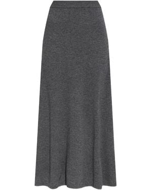 Lisa Yang Dolly Knitted Midi Skirt - Gray