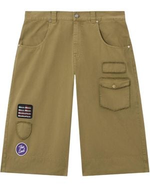 Palm Angels Patch Pocket Shorts - Green