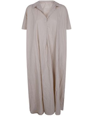 Daniela Gregis Short-Sleeve Maxi Dress - Grey
