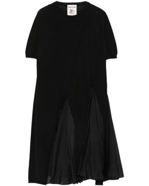 Semicouture Blondie Cotton And Silk Dress - Black