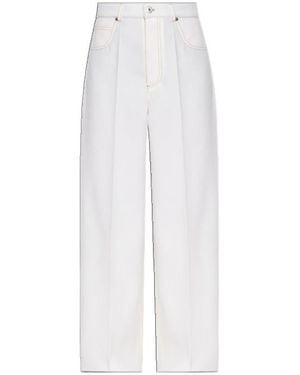 Bottega Veneta Straight Leg Trousers - White