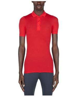 Raf Simons Stocking Short Sleeved Polo Top - Red