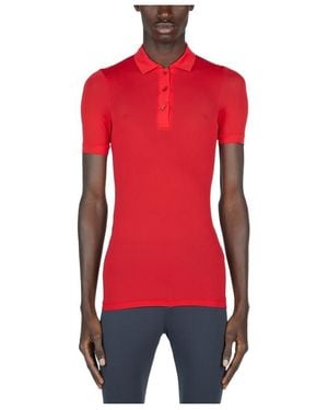 Raf Simons Stocking Short Sleeved Polo Top - Red