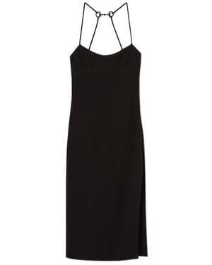 Gucci Horsebit Embellished Midi Dress - Black