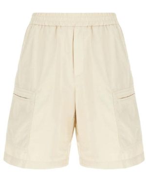Iceberg Elasticated Bermuda Shorts - Natural