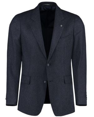 Tagliatore Wool-Blend Blazer - Blue